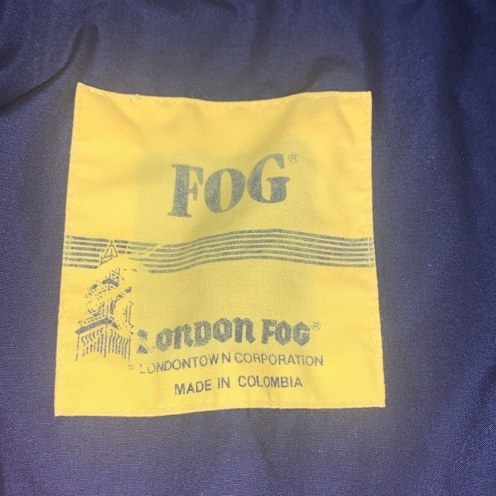 London Fog w/“Stamp of Approval” Yellow & Blue Jacket Size Large - Picture 16 of 16